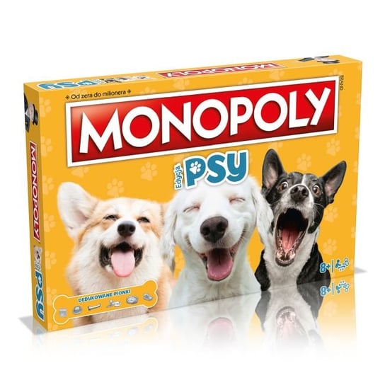 Monopoly Psy gra planszowa Hasbro Winning Moves