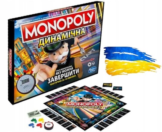 Monopoly Speed, gra planszowa, wersja ukraińska Monopoly