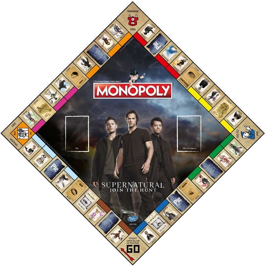 Monopoly Supernatural Nie z tego świata ekonomiczna gra planszowa wersja angielska Monopoly