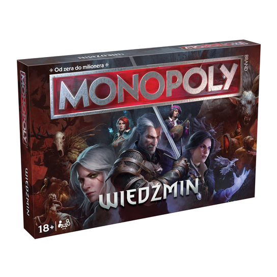 Monopoly Wiedźmin, gra planszowa, Winning Moves Monopoly