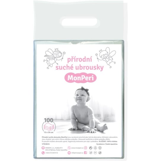 MonPeri Dry Baby Wipes chusteczki oczyszczające dla dzieci od urodzenia 100 szt. Inna marka