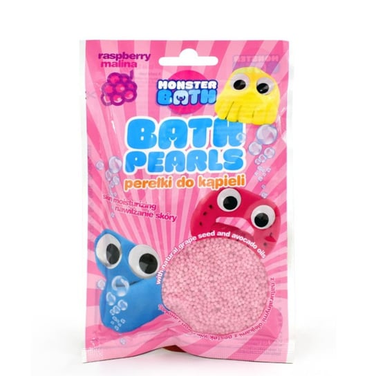 MONSTER BATH - Perełki do kąpieli Malina 75g Marba