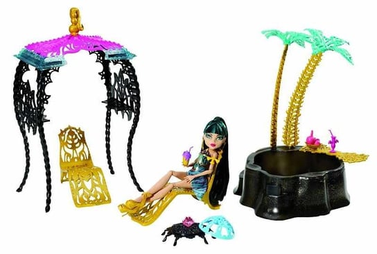 Monster High, 13 Życzeń, Oaza + lalka Cleo de Nile, zestaw, Y7716 Mattel