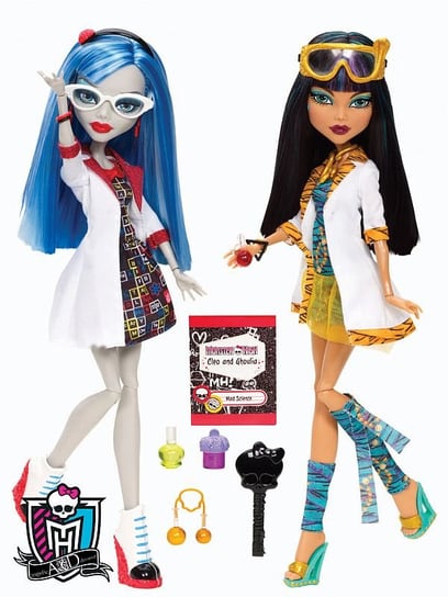 Monster High, Classroom, lalka Cleo i Ghoulia + akcesoria, BBC81 Mattel
