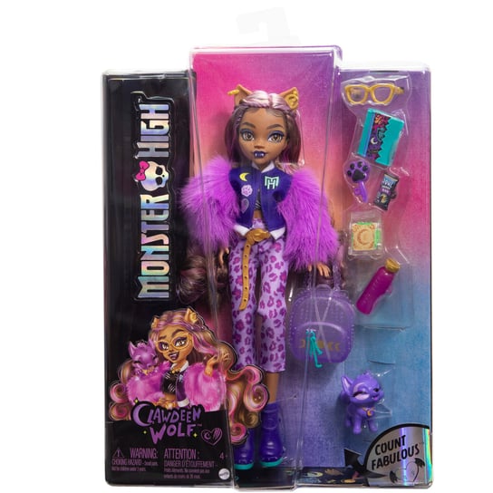 Monster High, Clawdeen Wolf, lalka podstawowa Mattel