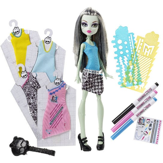 Monster High, lalka Projektuj z Frankie, zestaw Mattel