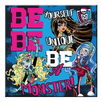 Monster High, Podobrazie zadrukowane, 25x25 cm Monster High
