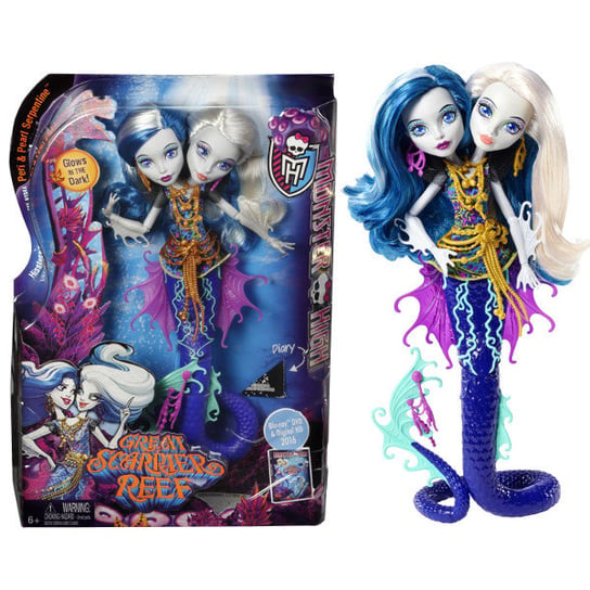 Monster High, Podwodne Straszyciółki, lalka Hydra Peri i Pearl Mattel