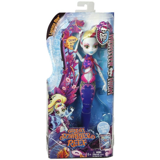 Monster High, Podwodne Straszyciółki, lalka Lagoona Blue Mattel