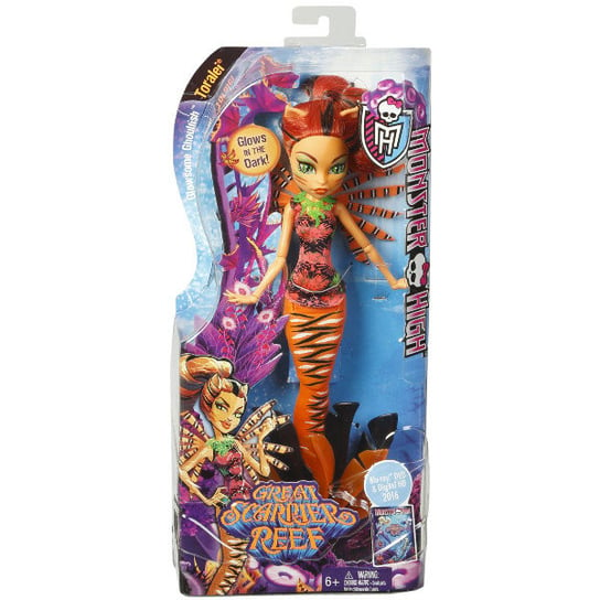 Monster High, Podwodne Straszyciółki, lalka Toralei Stripe Mattel