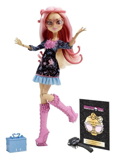 Monster High, Strach, kamera, akcja!, lalka Viperine Gorgon, BLX18 Mattel