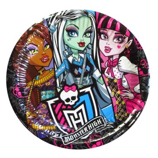 Monster High, talerze papierowe, 8 szt. Monster High
