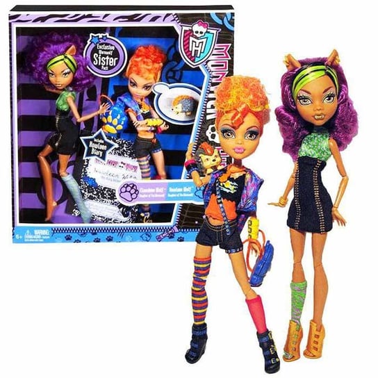 Monster High, Upiorni Uczniowie, lalka Clawdeen i Howleen Wolf Mattel