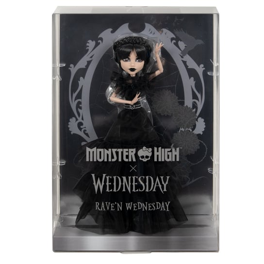 Monster High x Wednesday HX03, balowa sukienka, lalka dla dzieci Monster High