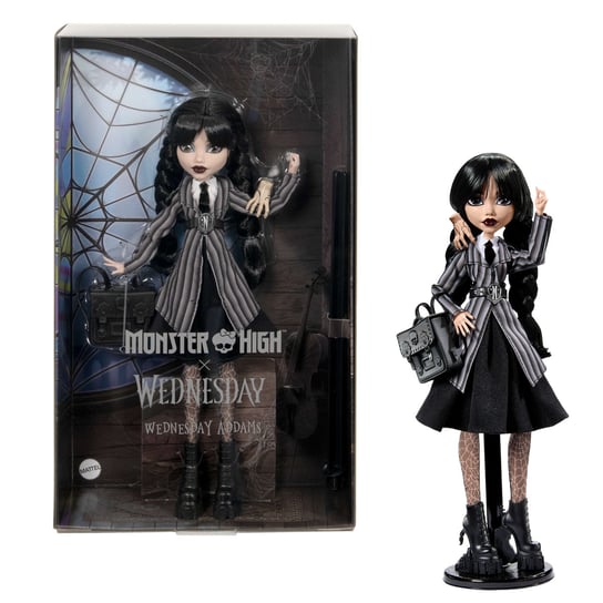 Monster High x Wednesday Szkolny Mundurek Lalka - HXJ04 Mattel