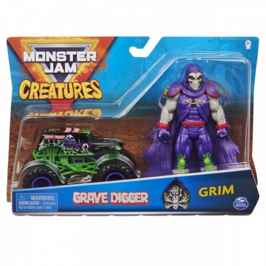 Monster Jam, 1:64, z figurką, Grave Digger Monster Jam