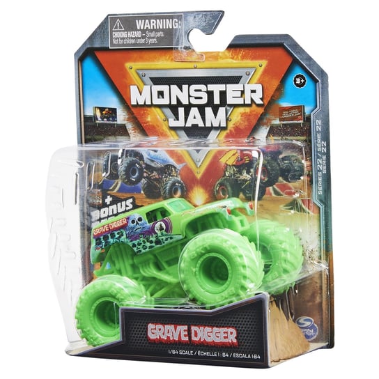 Monster Jam, pojazd 1:64 die-cast 1pak Grave Digger Blue Monster Jam
