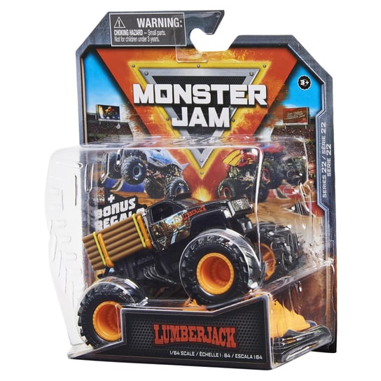 Monster Jam, pojazd 1:64 die-cast 1pak Lumber jack Monster Jam