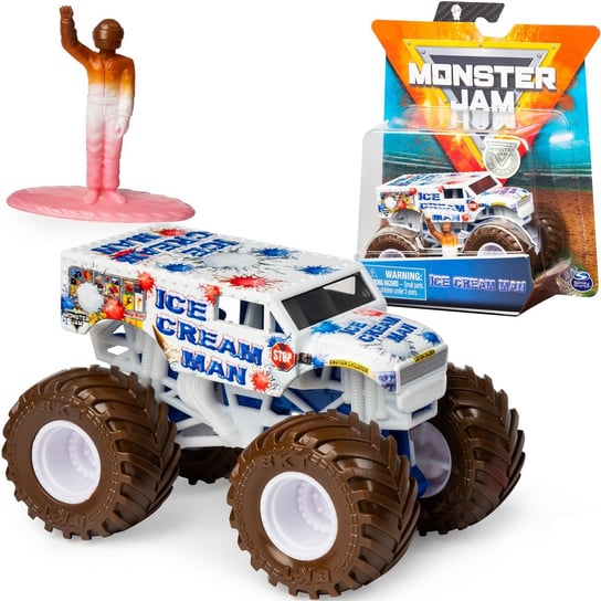 Monster Jam, pojazd z figurką Ciężarówka Ice Cream Man Monster Jam