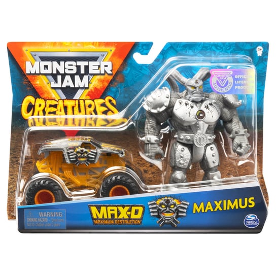 Monster Jam, pojazd z figurką die-cast Max-D Monster Jam