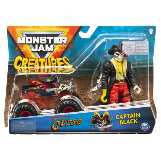 Monster Jam, pojazd z figurką die-cast Pirates Curse Monster Jam