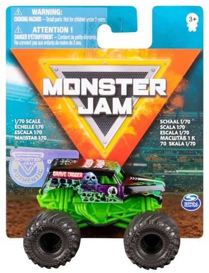 Monster Jam, samochodzik Grave Digger 1:70 Monster Jam