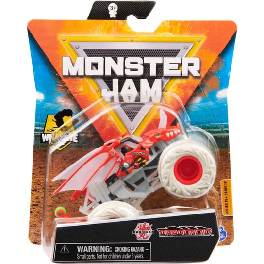 MONSTER JAM TRUCK AUTO TERENOWE SPIN MASTER SERIA 19 BAKUGAN DRAGONOID 1:64 Spin Master