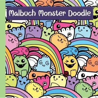Monster Malbuch mit lustigen Doodle Motiven für Kinder ab 7 Jahren und Jugendliche - ideale Beschäftigung zur Konzentration und Entspannung Nova Md