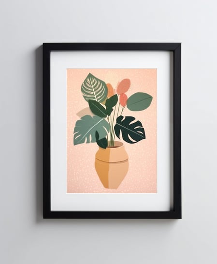 Monstera Boho - 40x50 cm - Bez ramy Harmony Posters