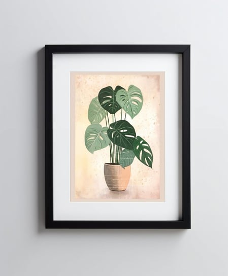 Monstera Boho - 40x50 cm - Bez ramy Harmony Posters