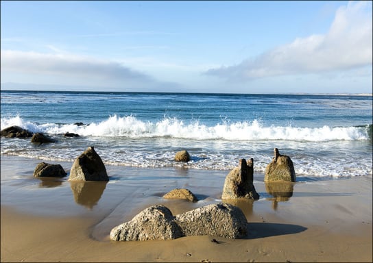Monterey Bay is a bay of the Pacific Ocean, along the central coast of California., Carol Highsmith - plakat 59,4x42 cm Galeria Plakatu