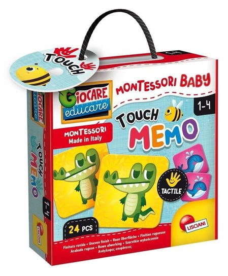 Montessori Baby Touch - Gra pamięciowa, gra planszowa, logiczna, Lisciani Lisciani
