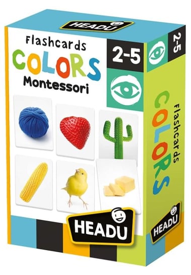 Montessori karty kolory gra karciana Headu Headu