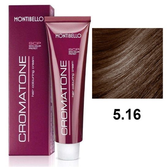 Montibello Cromatone Trwała farba do włosów - kolor 5.16 kasztanowy popielaty jasny brąz 60ml Montibello
