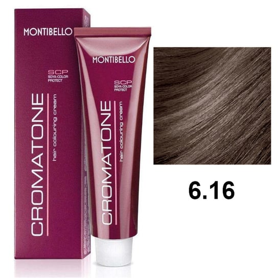 Montibello Cromatone Trwała farba do włosów - kolor 6.16 kasztanowy popielaty ciemny blond 60ml Montibello