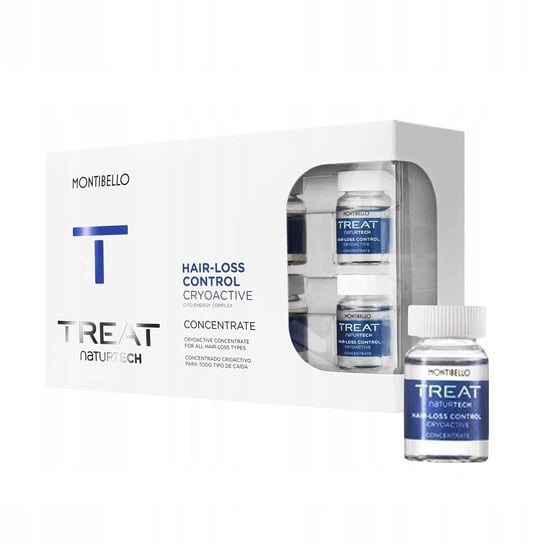 Montibello Treat Naturtech Hair-Loss Cryoactive | Zestaw: kuracja do włosów wypadających z przyczyn środowiskowych 10x7ml Montibello