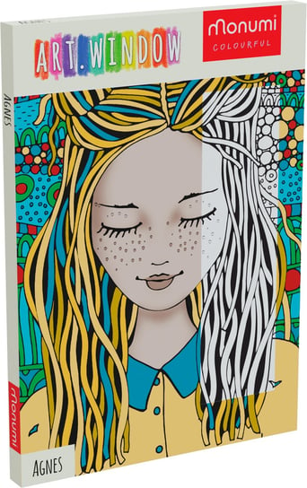 Monumi KOLORORAMKA teens - Agnes - Piękna Antystresowa Kolorowanka Dla Każdego 27x39x1,5cm Monumi