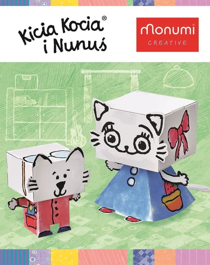 Monumi, Kolorowanka 3D Kicia Kocia & Nunuś Monumi