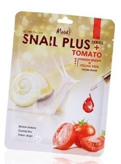 Moods, Snail Plus, maska do twarzy w płachcie Tomato, 38 g Moods