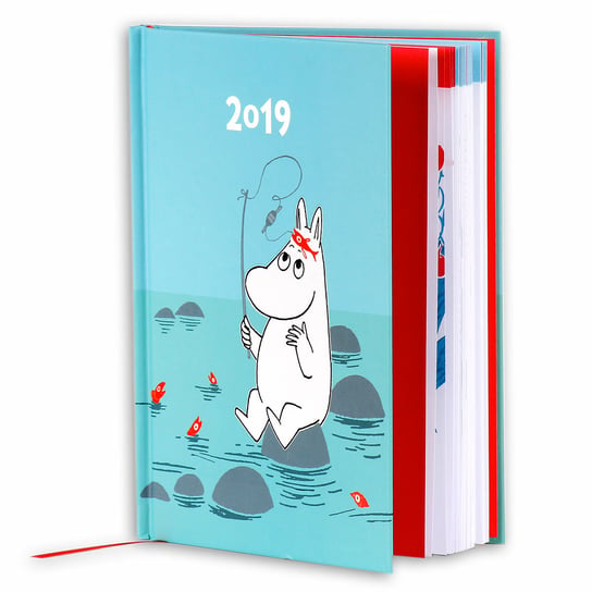 Moomin Collection, Kalendarz książkowy 2019, niebieski Eurograf