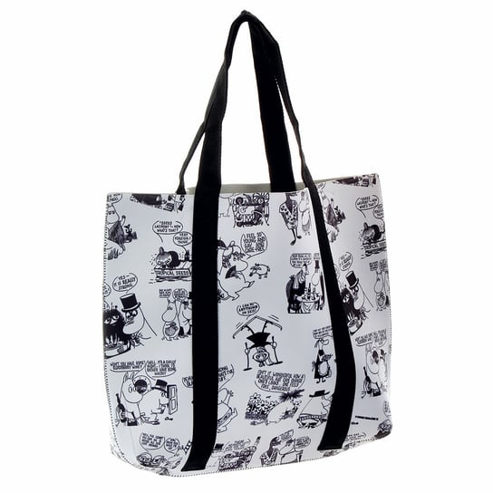 Moomin Collection, Torba na zakupy, szaro-czarna, 44,5x8x38,5 cm Empik