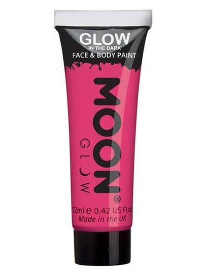 Moon Glow, Farbka do malowania twarzy i ciała, różowa, 12 ml Moon Glow