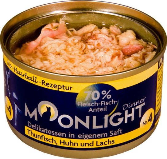 Moonlight Dinner 4 Sos Tuńczyk kurczak Łosoś 80g Moonlight