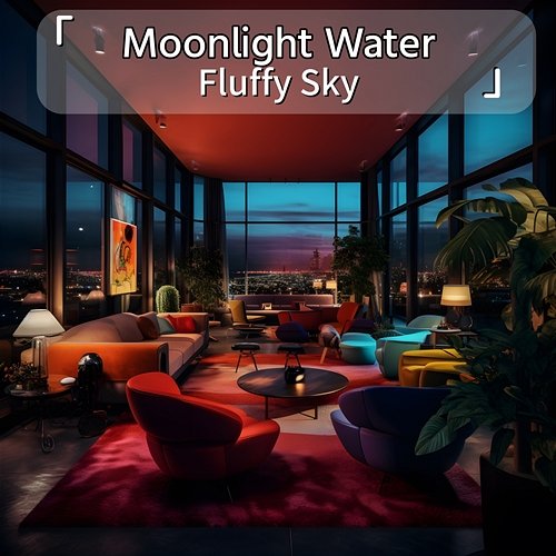 Moonlight Water Fluffy Sky