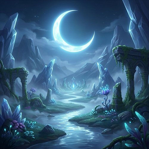 Moonlit Valley Oskar Ferrand