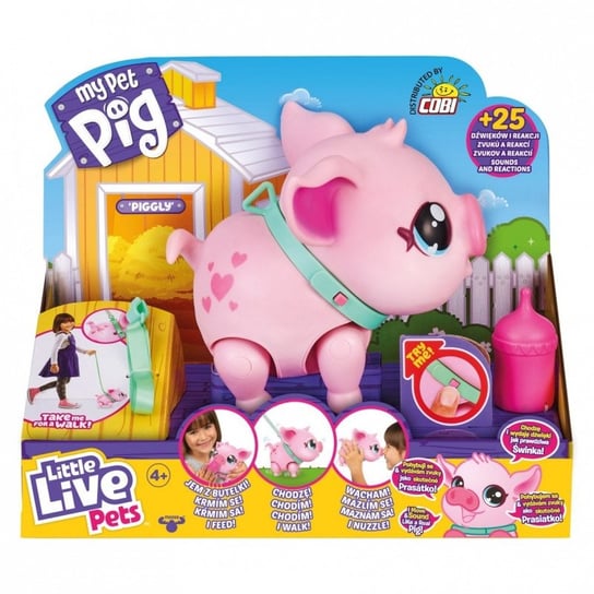 Moose, Little Live Pets, Figurka interaktywna Świnka Little Live Pets