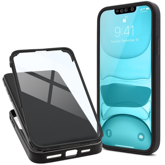 Moozy - Cover Per Iphone 6s, Iphone 6, Nero - Custodia A Libro Flip