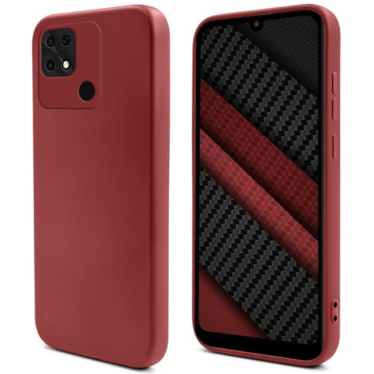 Moozy Lifestyle. Zaprojektowany dla etui Xiaomi Redmi 10C, Vintage Pink – lekkie etui z płynnego silikonu z matowym wykończeniem i miękką wyściółką z mikrofibry, wysokiej jakości silikonowe etui MOOZY
