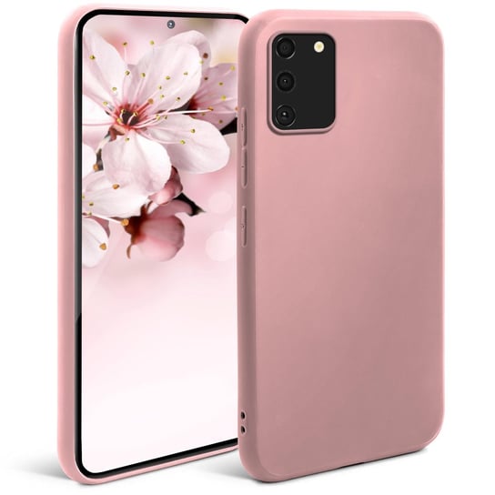 Moozy Silikonowe etui z serii Minimalist do Samsung S10 Lite, różowo-beżowy – matowe wykończenie, smukłe, miękkie etui z TPU MOOZY