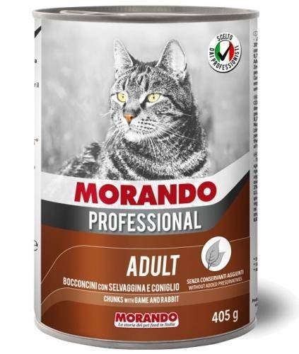 Morando Pro Kot Kawałki Z Dziczyzną I Królikiem 405G MORANDO